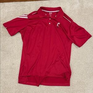 Adidas Cincinnati Bearcats ClimaCool Red Polo Shirt with Logo